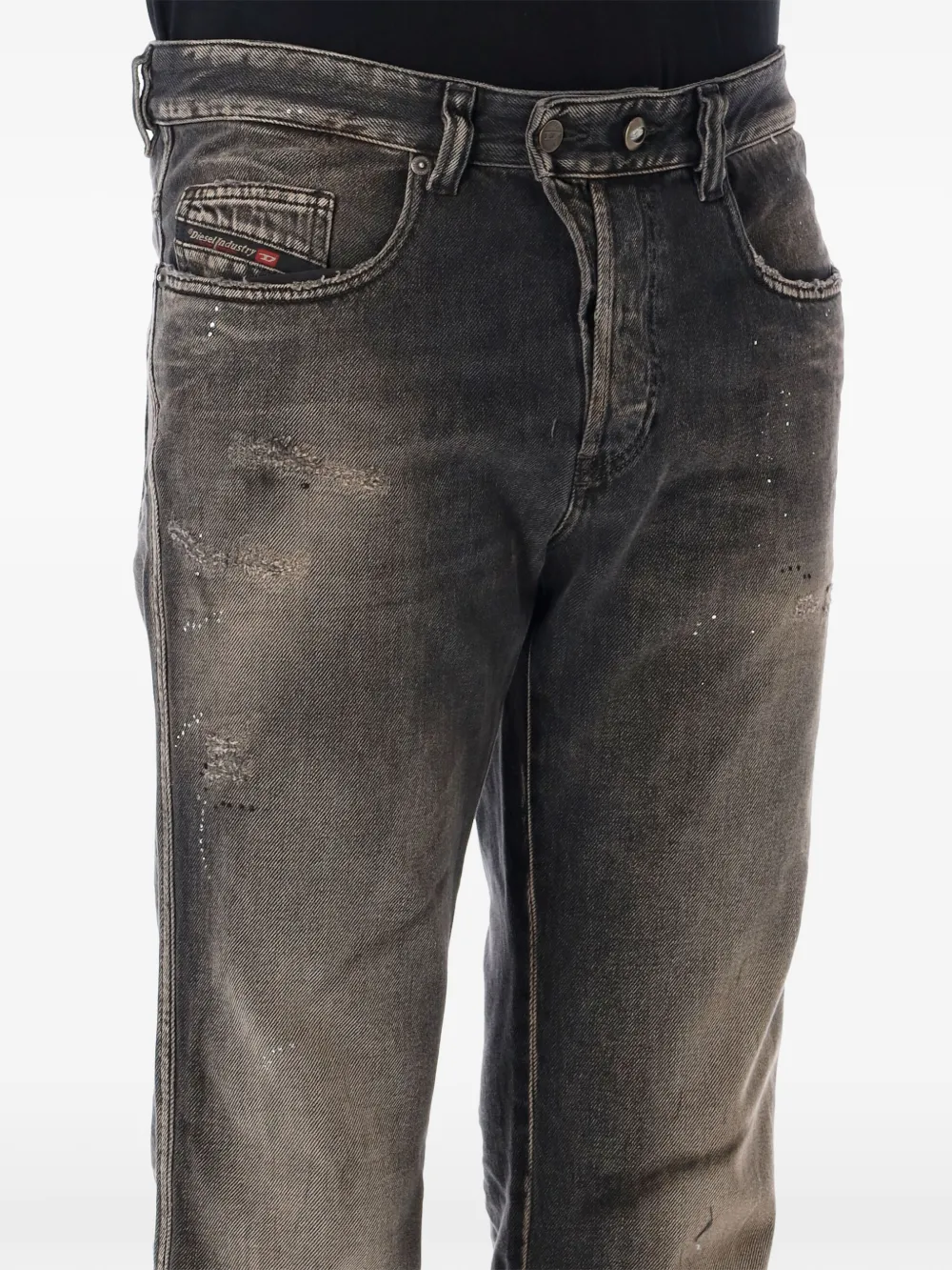 Diesel bootcut jeans regular-waist 1998 D-Buck Zwart