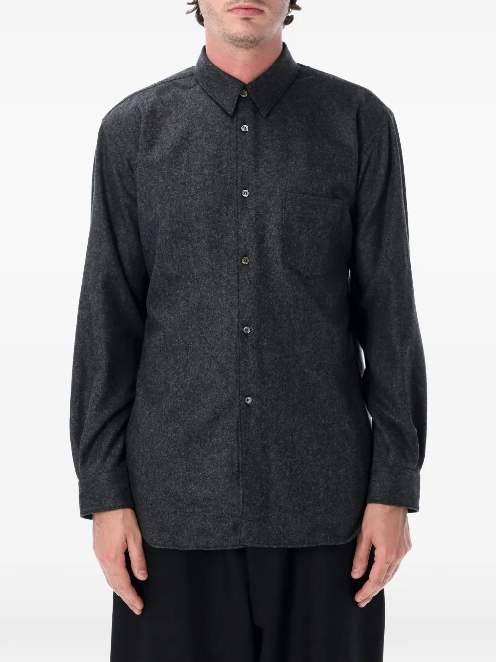 Comme Des Garçons Shirt chest-pocket button-up shirt - Grigio