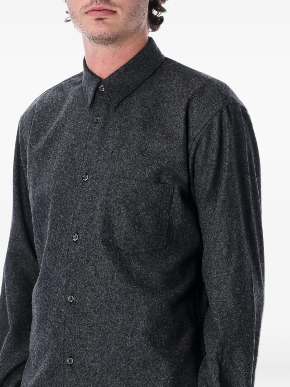 Comme Des Garçons Shirt chest-pocket button-up shirt Grijs