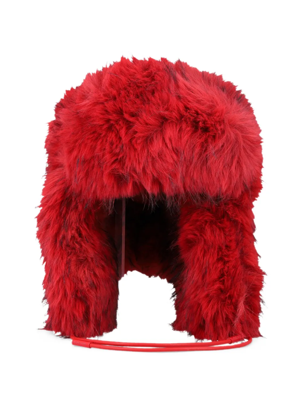 Goldbergh Cher Fluffy faux-fur hat Rood