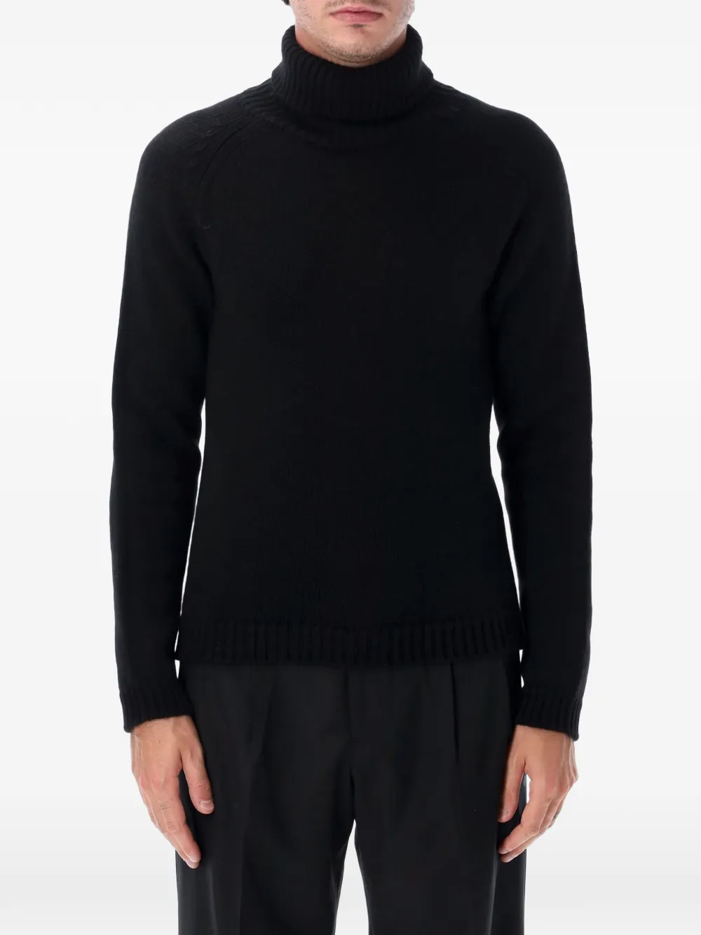 TOM FORD roll-neck raglan-sleeve sweater - Nero