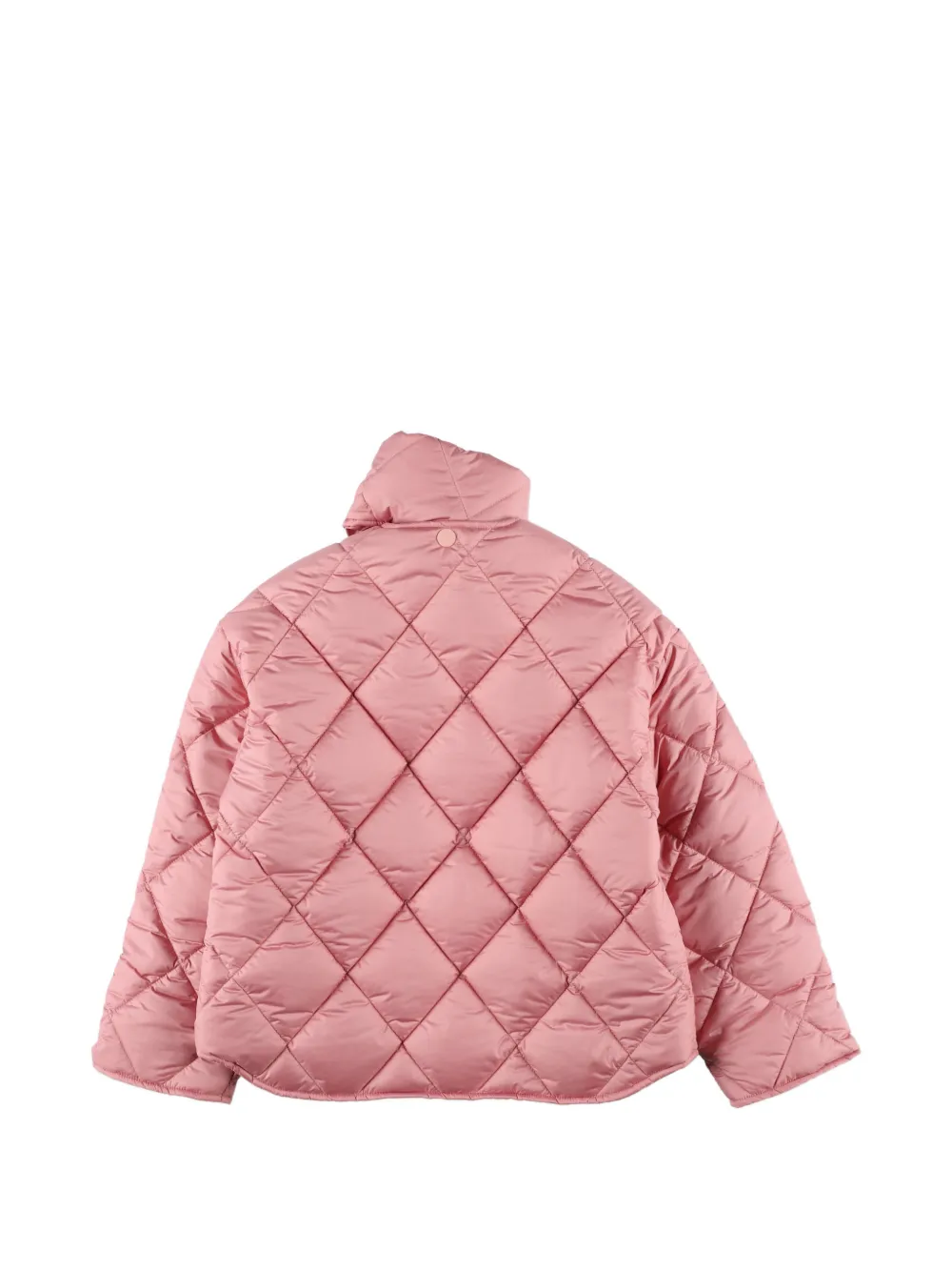 Il Gufo Gewatteerde jas met sjaaldetail Roze