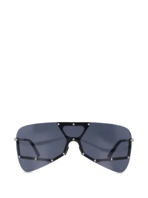 Rick Owens シールドサングラス | ブラック | FARFETCH JP