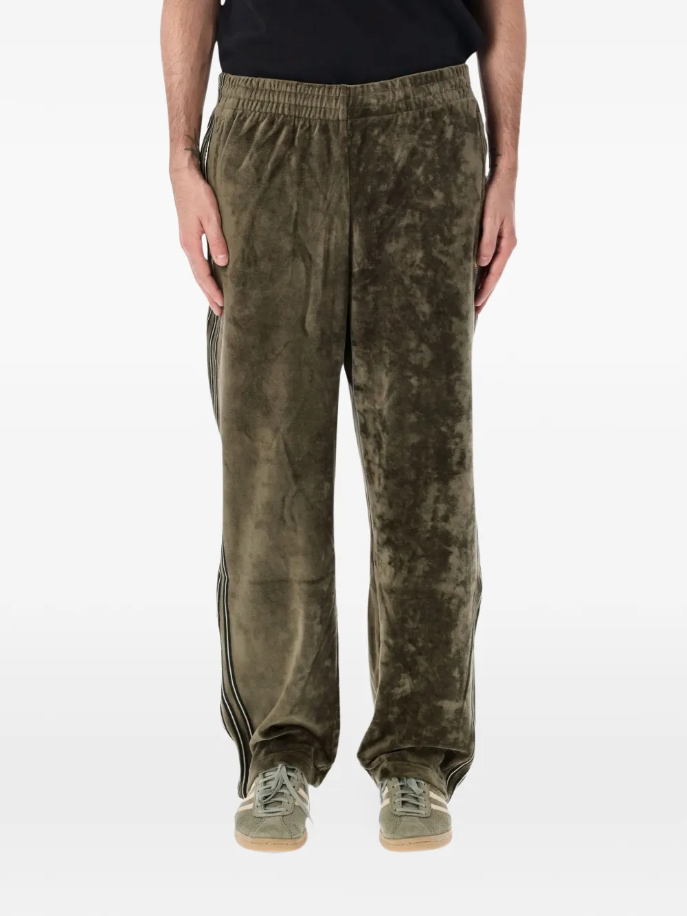 Adidas Spacer trui met geborduurd logo en gestreepte mouwen Grijs