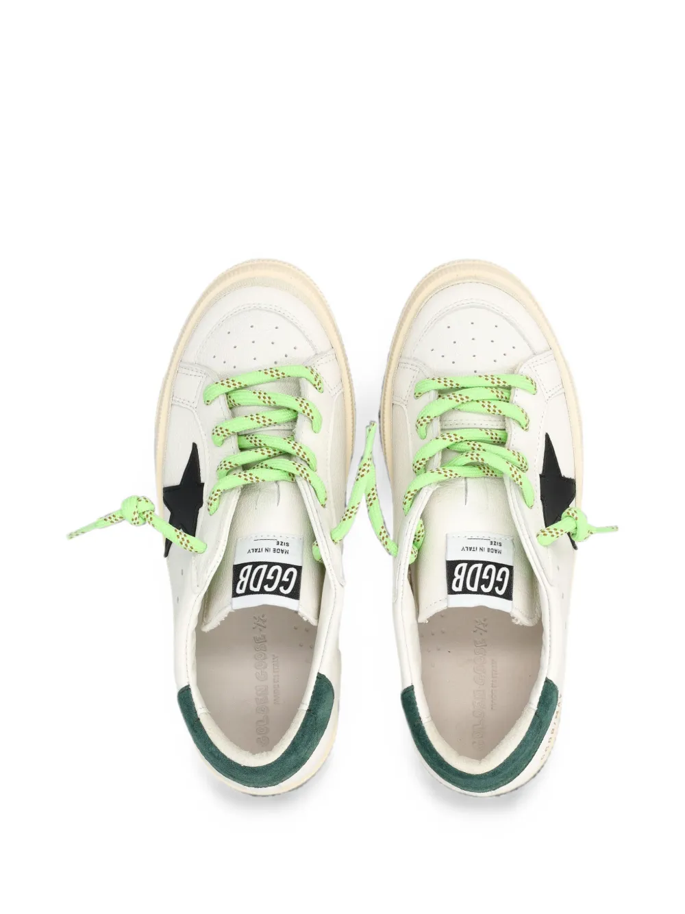Golden Goose Kids May star-patch sneakers Wit