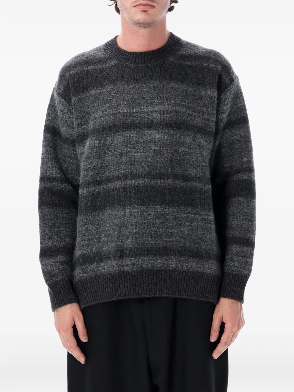 Comme des Garçons Homme horizontal-stripe sweater Grijs