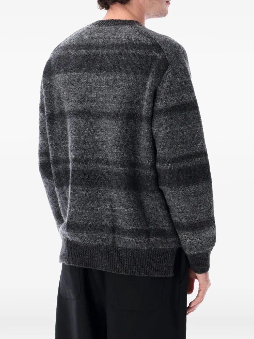 Comme des Garçons Homme horizontal-stripe sweater Grijs