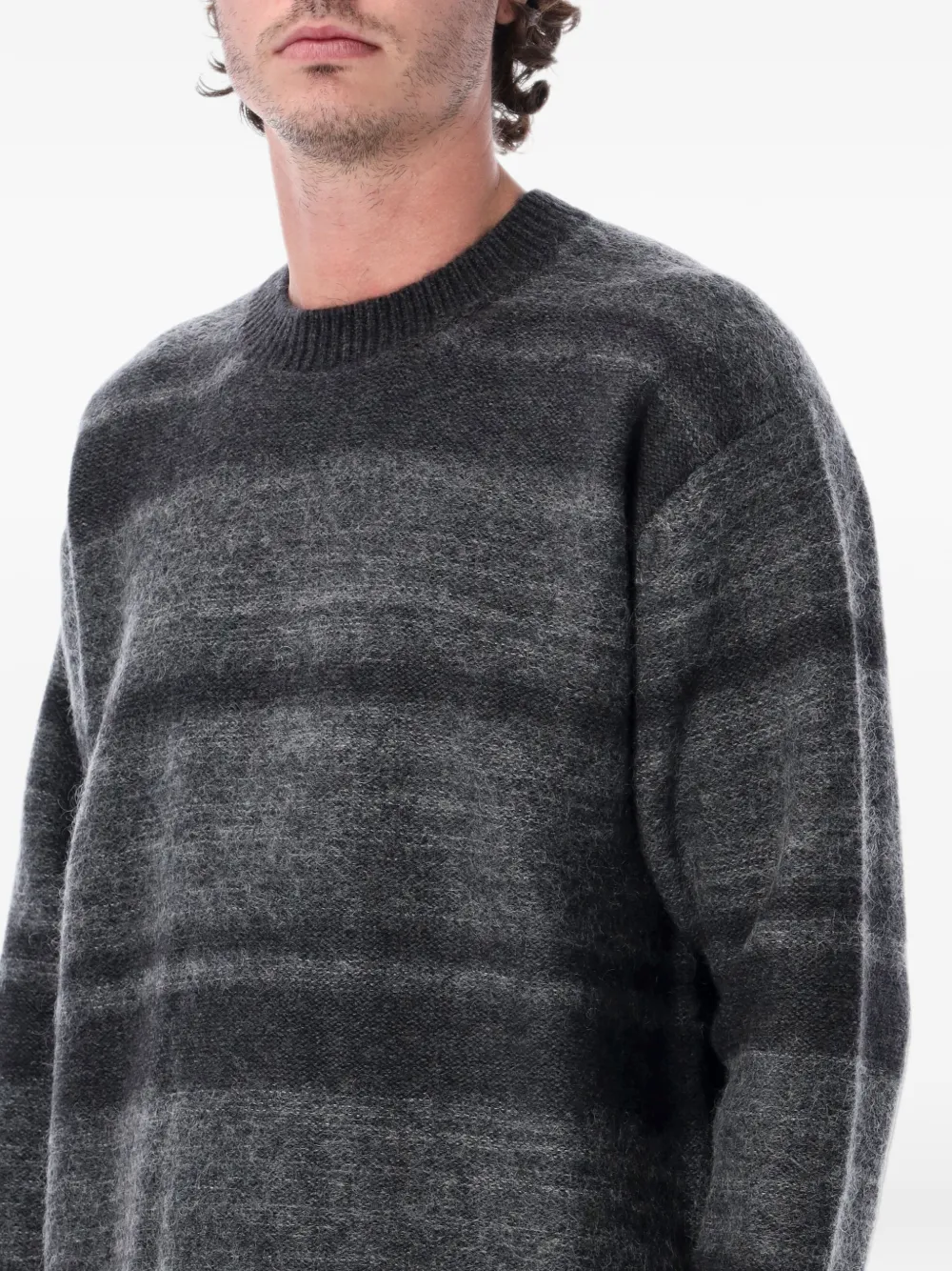 Comme des Garçons Homme horizontal-stripe sweater Grijs