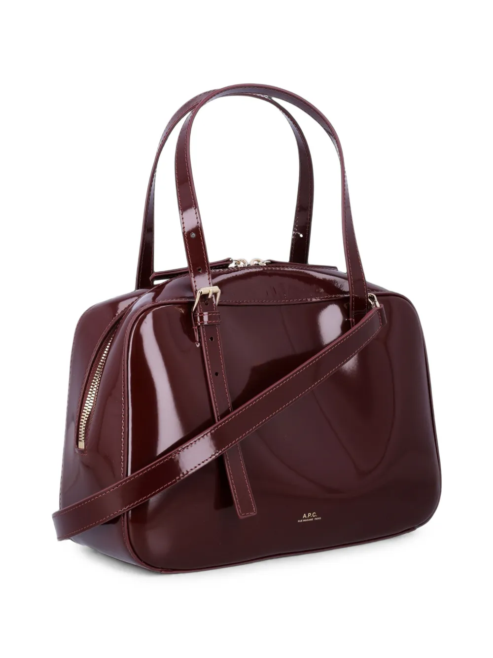 A.P.C. Virginie shopper met gesp Rood