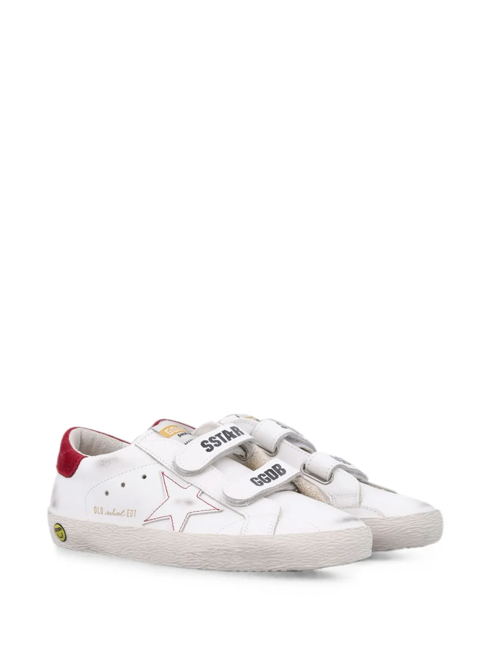 Golden Goose Kids Old School touch-strap sneakers Wit