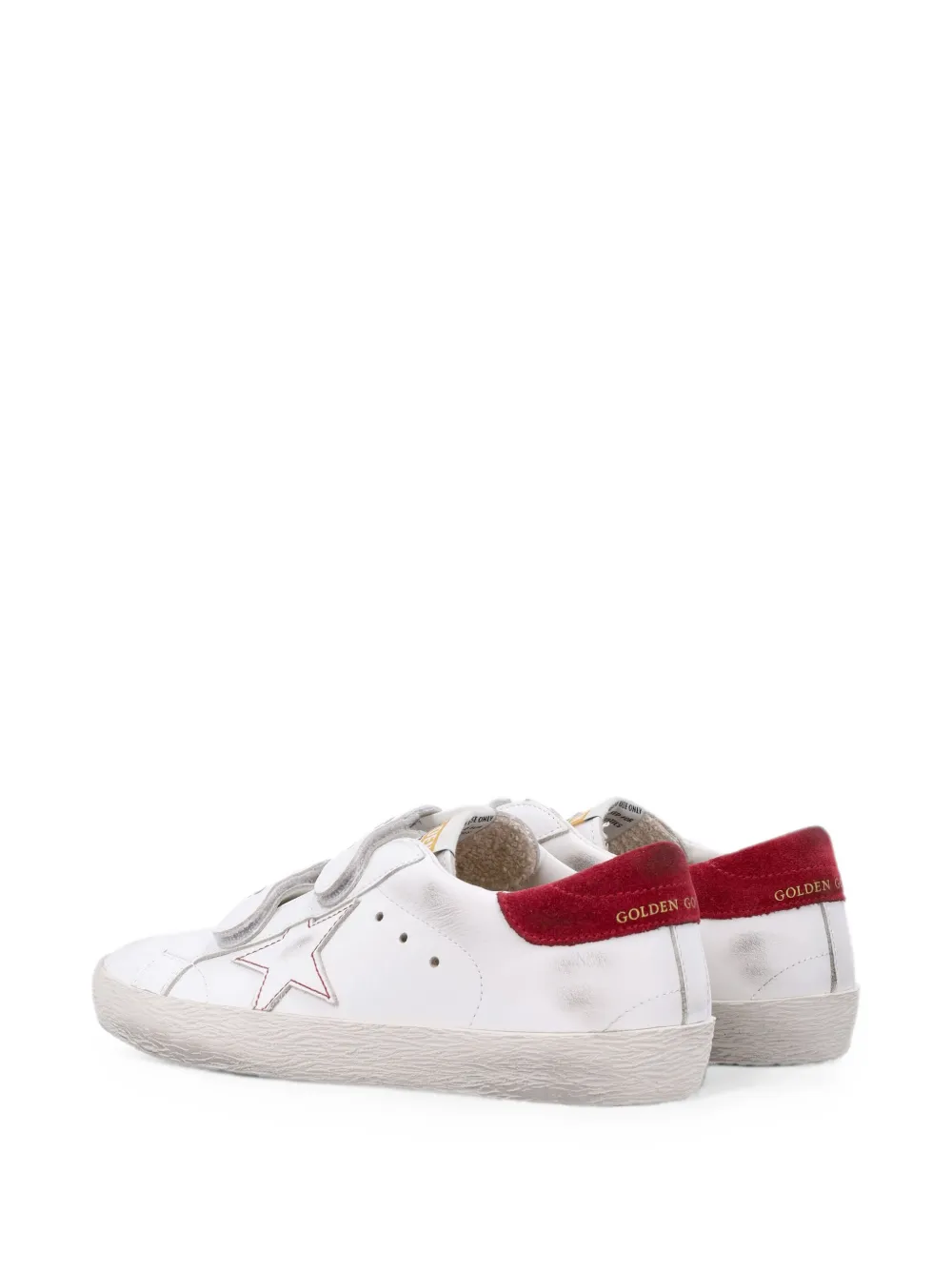 Golden Goose Kids Old School touch-strap sneakers Wit