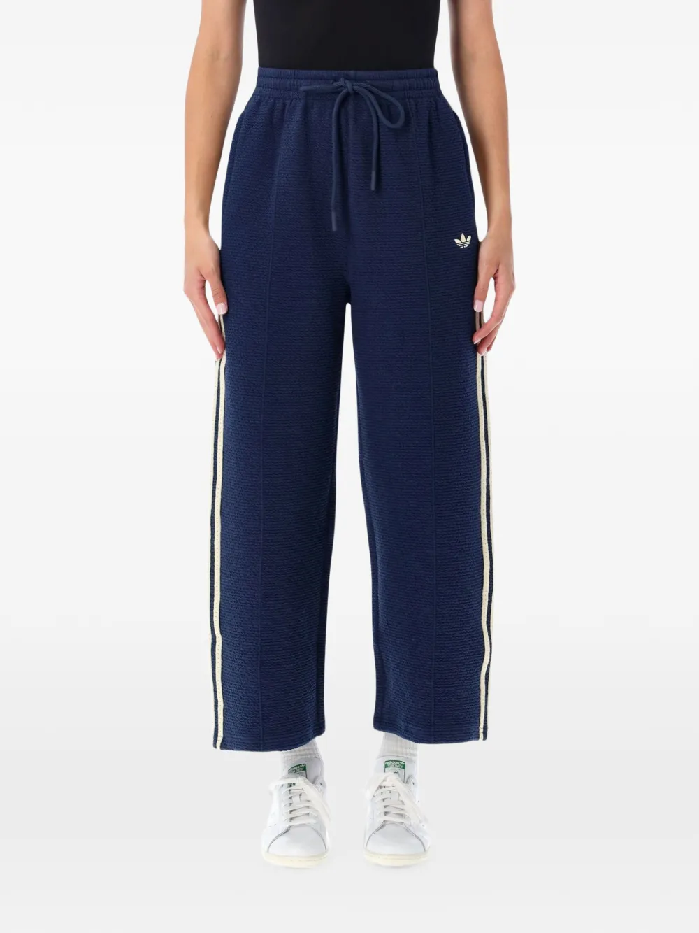 adidas Firebird cropped track pants - Blu