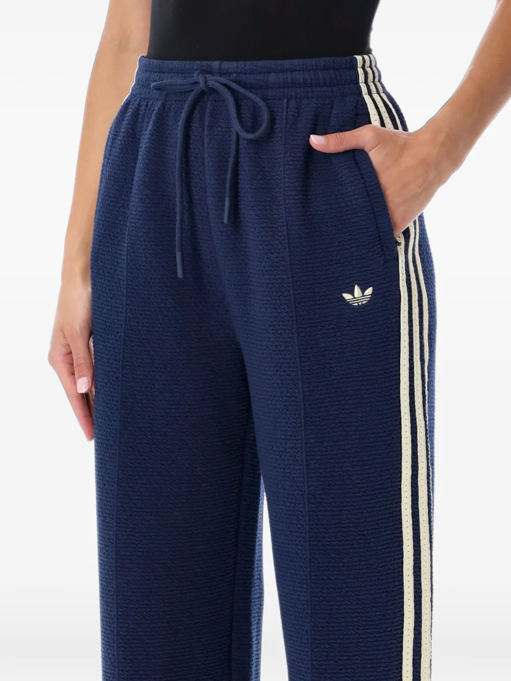 adidas Firebird cropped track pants Blauw