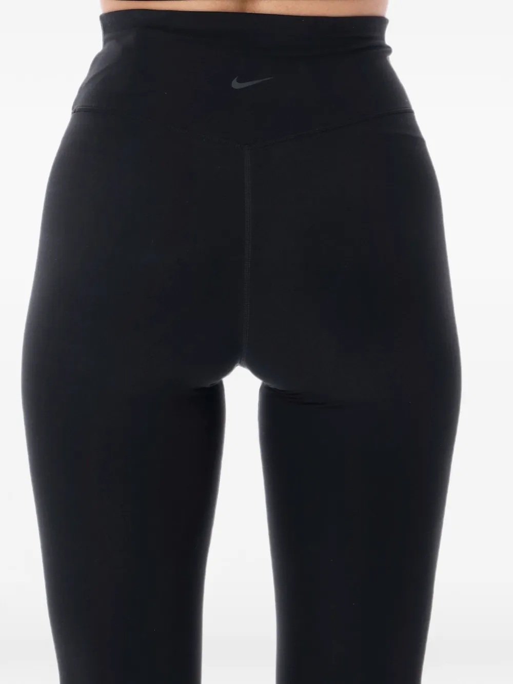 Nike high-waisted logo-print leggings Zwart
