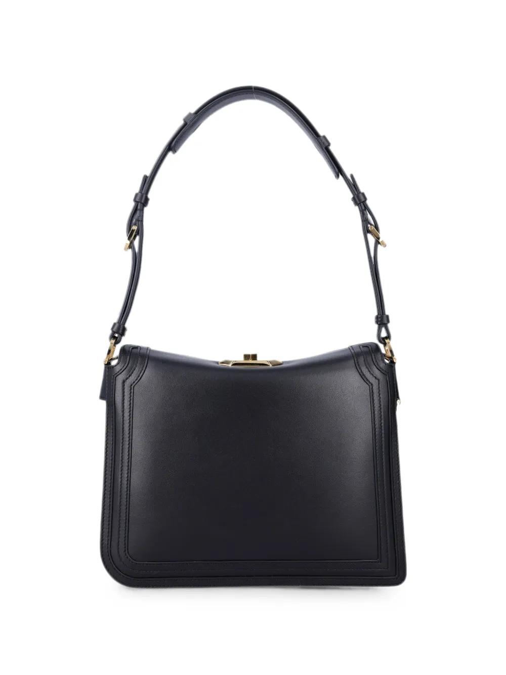 Lanvin Compagnon leren shopper Zwart