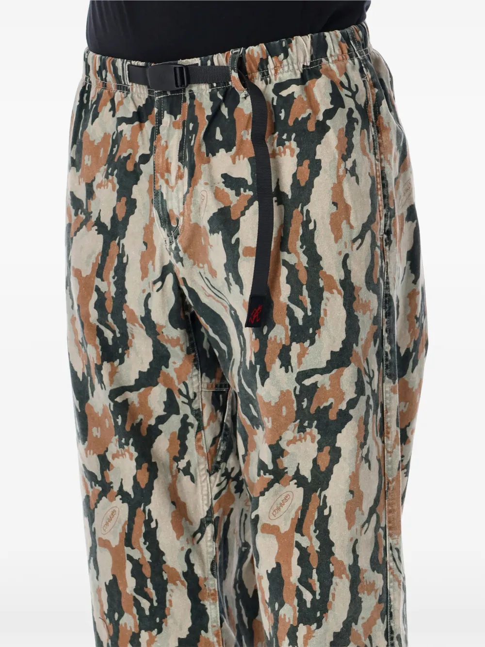 Gramicci Bark Camo straight-fit jeans Beige