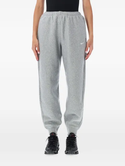Nike logo-embroidered elasticated track pants