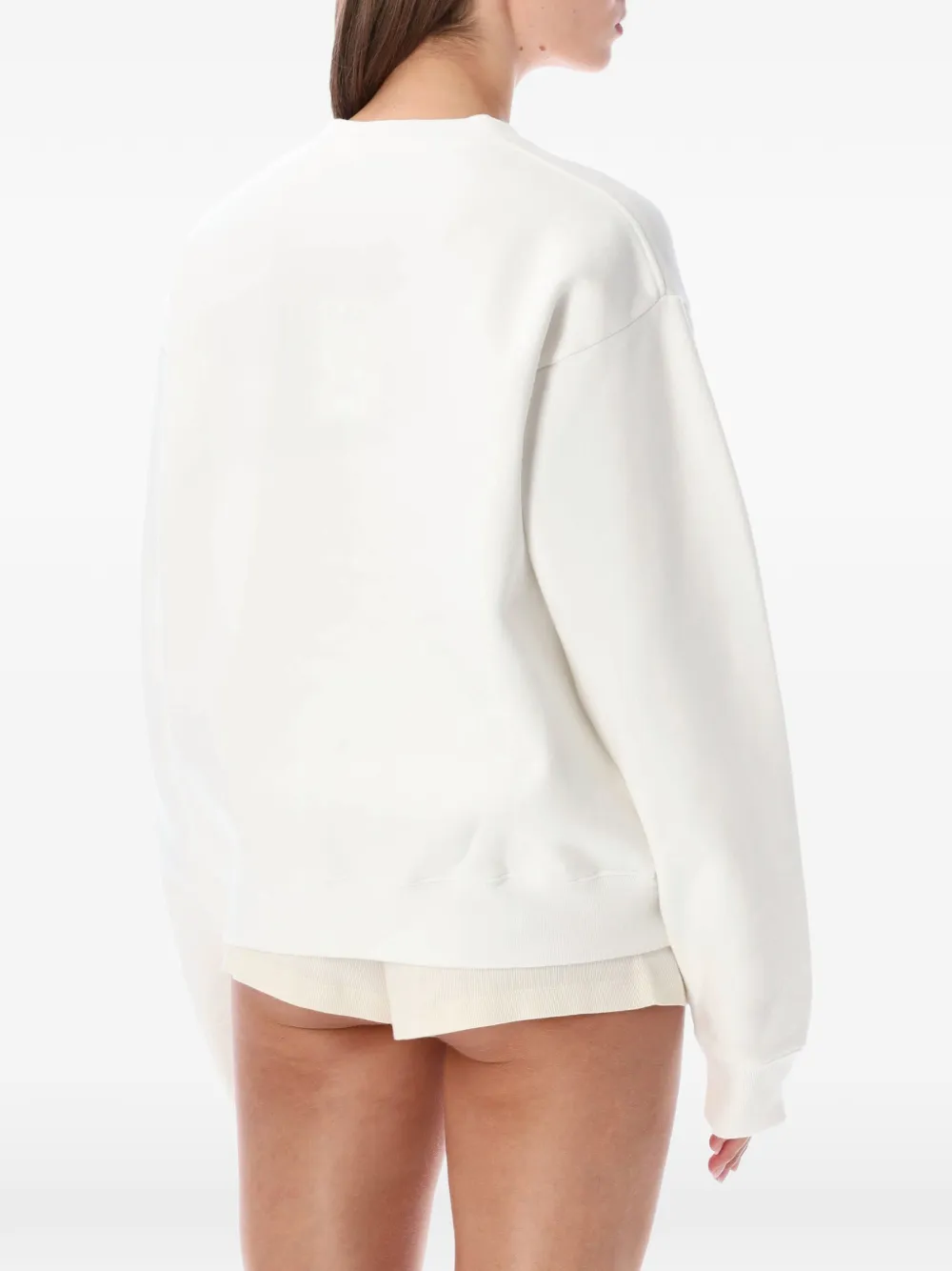 Sporty & Rich Jadore Flocked sweatshirt Beige