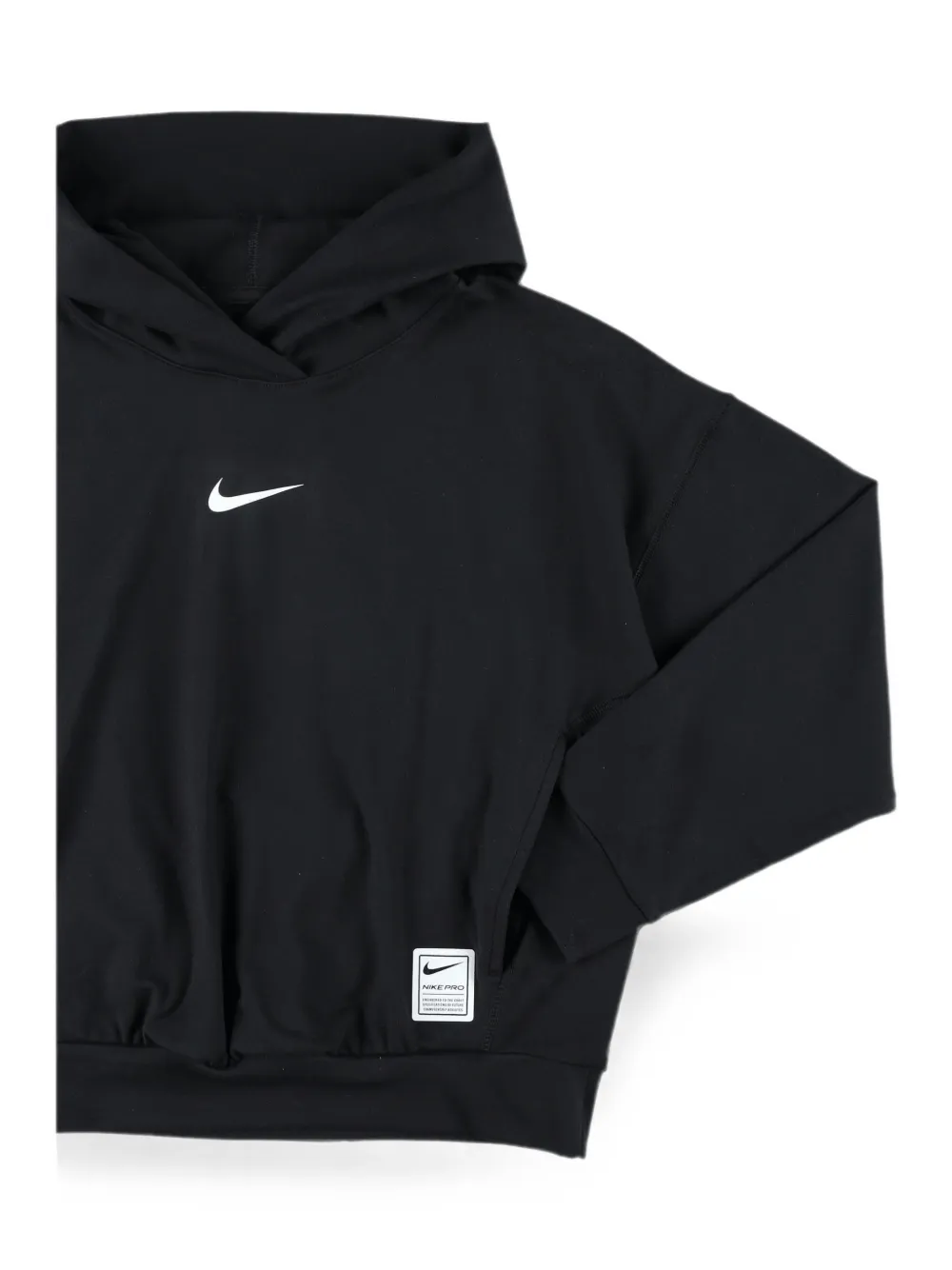 Nike Kids logo-print hoodie Zwart