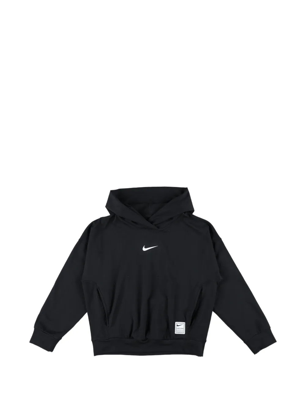 Nike Kids logo-print hoodie - Schwarz