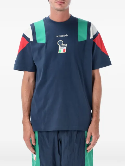 adidas Italy EQT colour-block logo-print T-shirt
