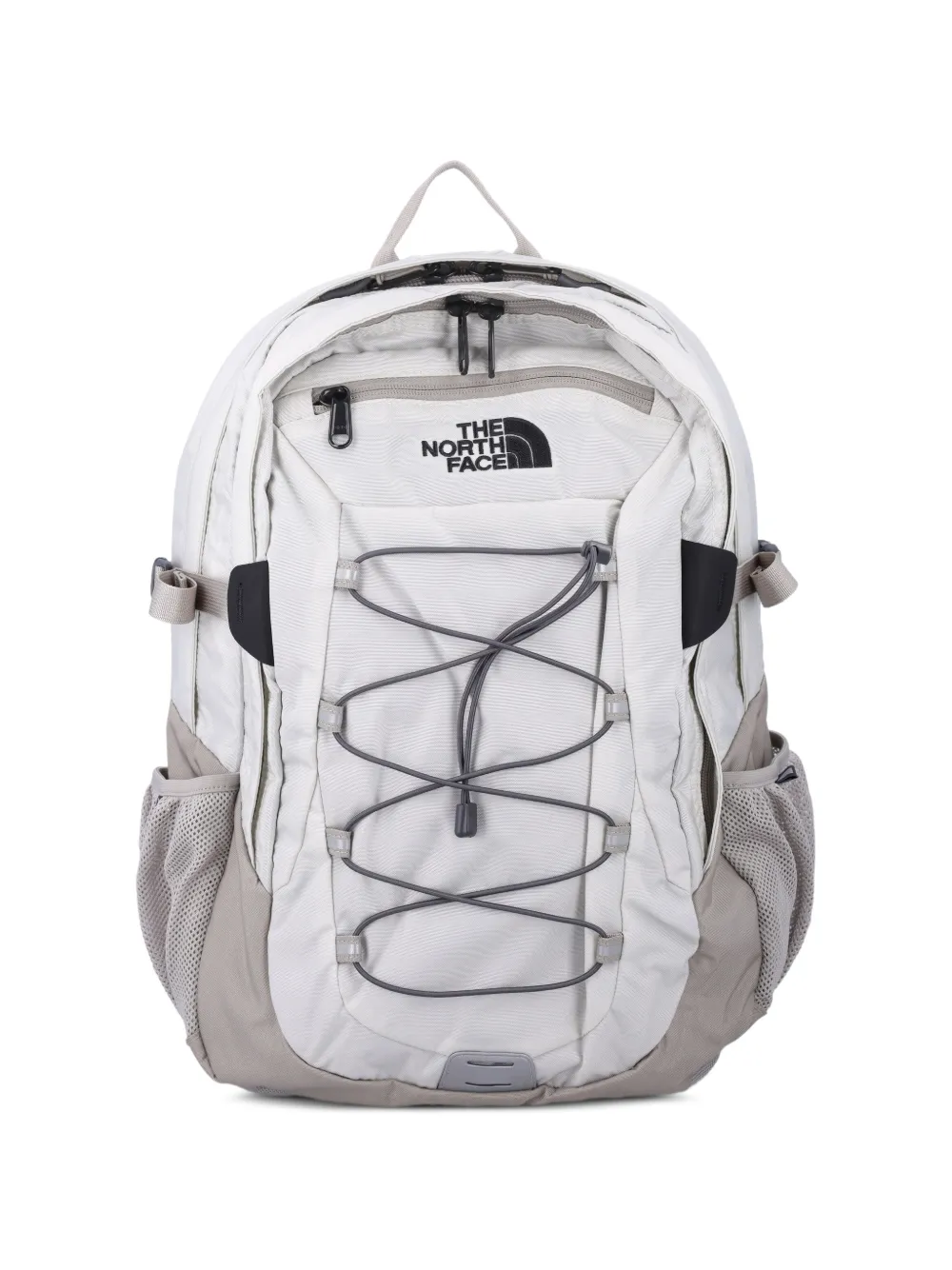 The North Face sac à dos à logo imprimé et cordon élastique - Blanc The North Face sac à dos à logo imprimé et cordon élastique - Blanc
