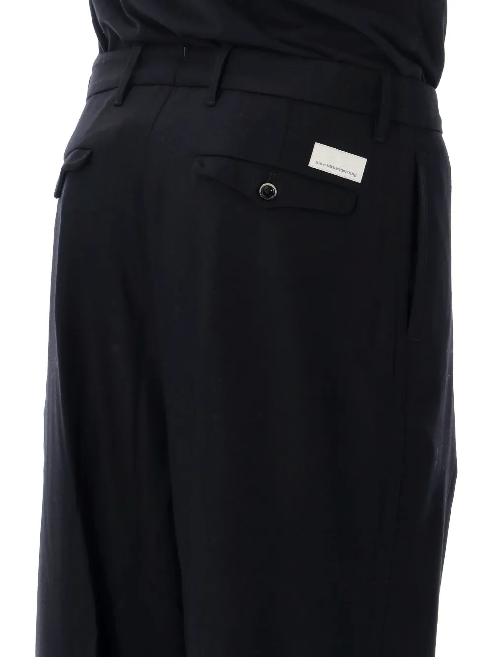 Nine In The Morning Thiago straight-leg trousers Zwart