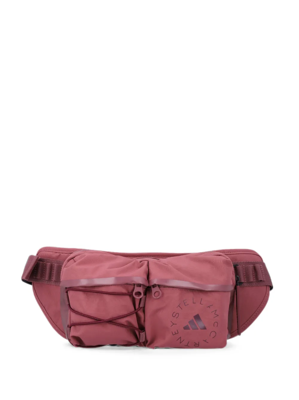 adidas by Stella McCartney logo-print bungee-cord belt bag - Rosso