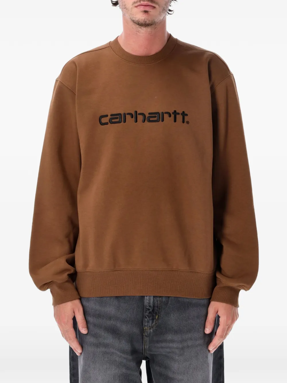 Carhartt WIP logo-embroidered sweatshirt - Marrone