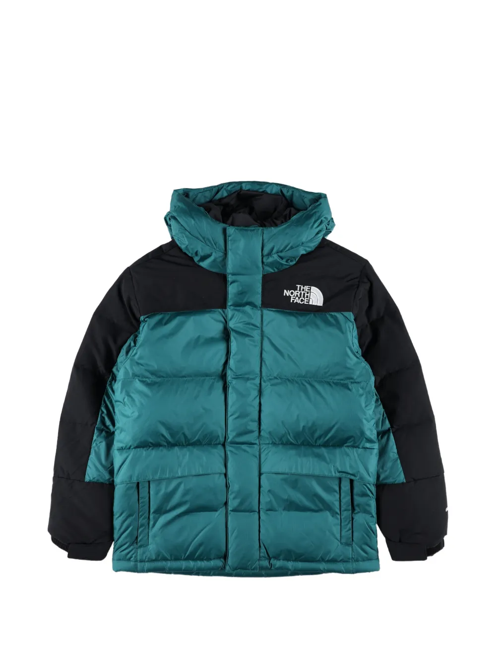 The North Face Kids two-tone padded coat Groen
