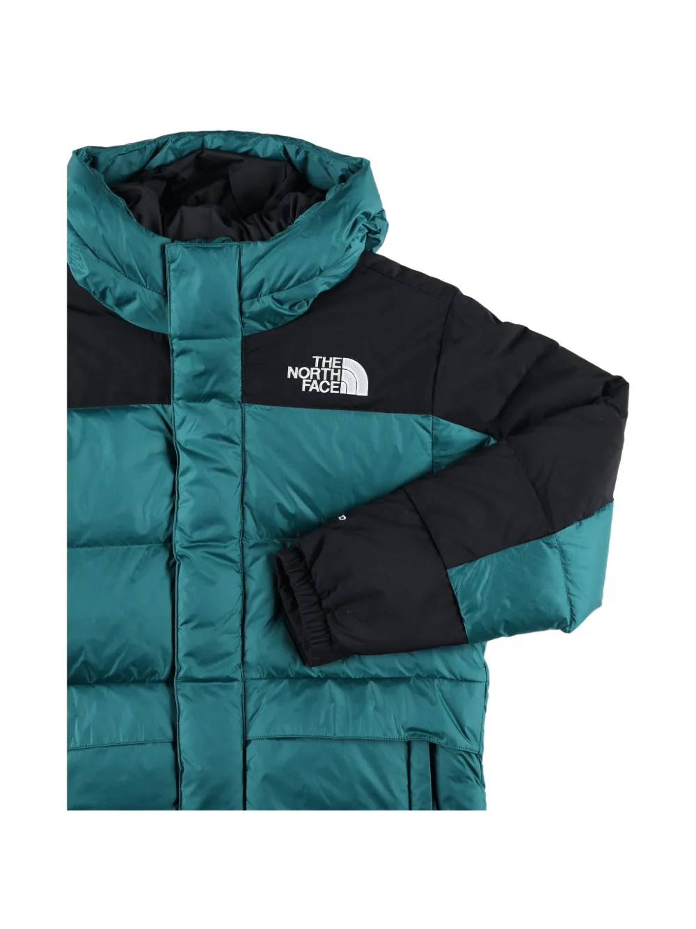 The North Face Kids two-tone padded coat Groen