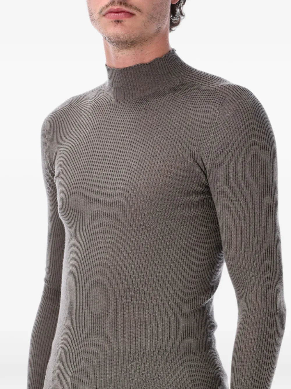 Rick Owens Lupetto geribbelde trui Grijs