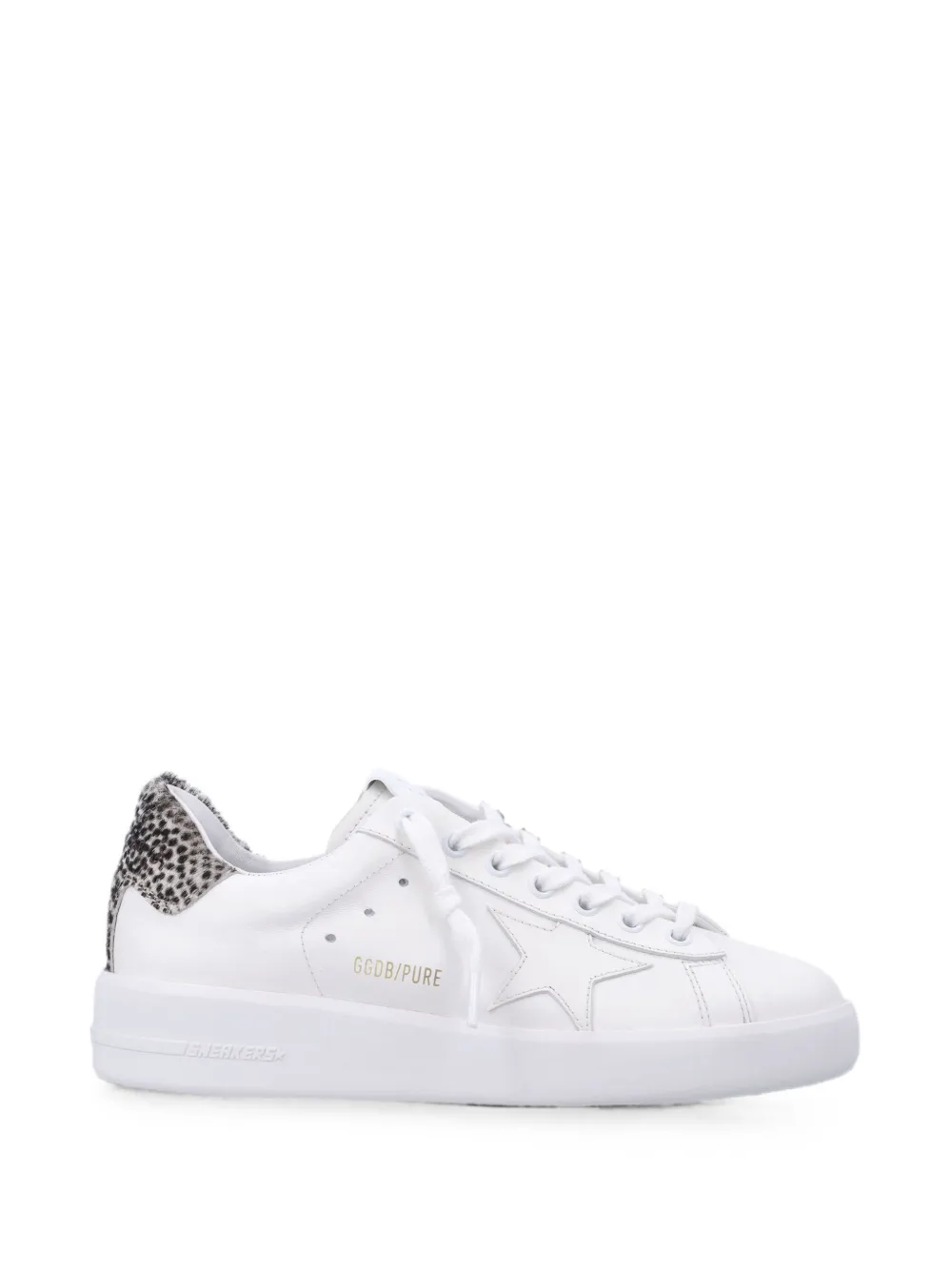 Golden Goose PureStar Sneakers mit Leoparden-Print - Weiß