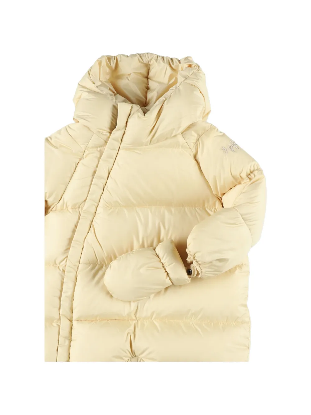 Il Gufo quilted hooded snowsuit Geel