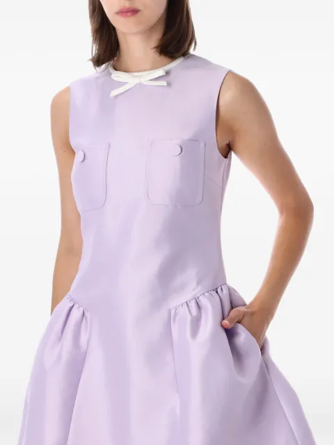 Self-Portrait bow-detail mini dress