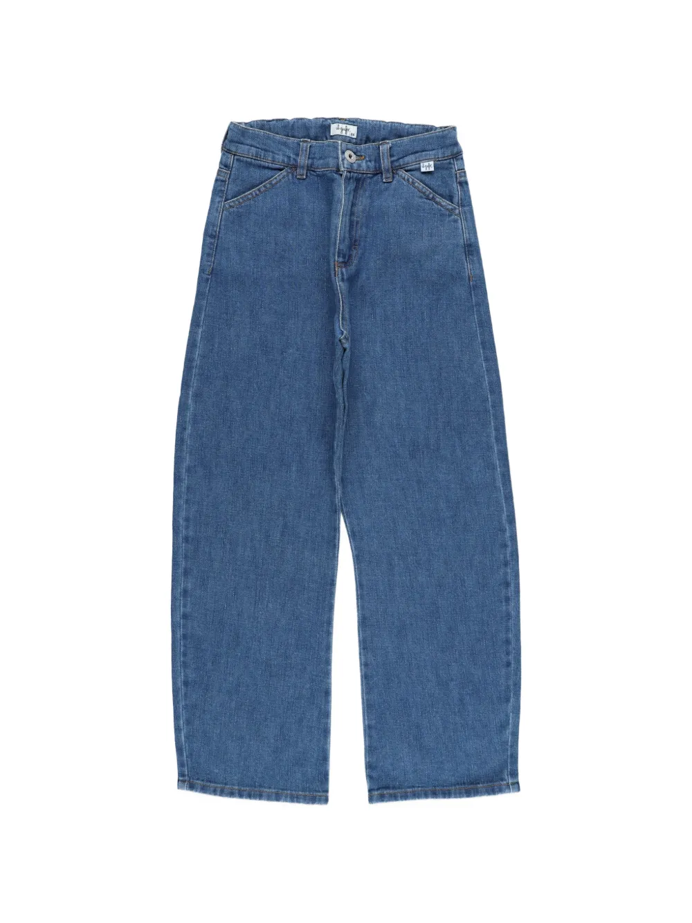 Il Gufo logo-patch jeans - Blu