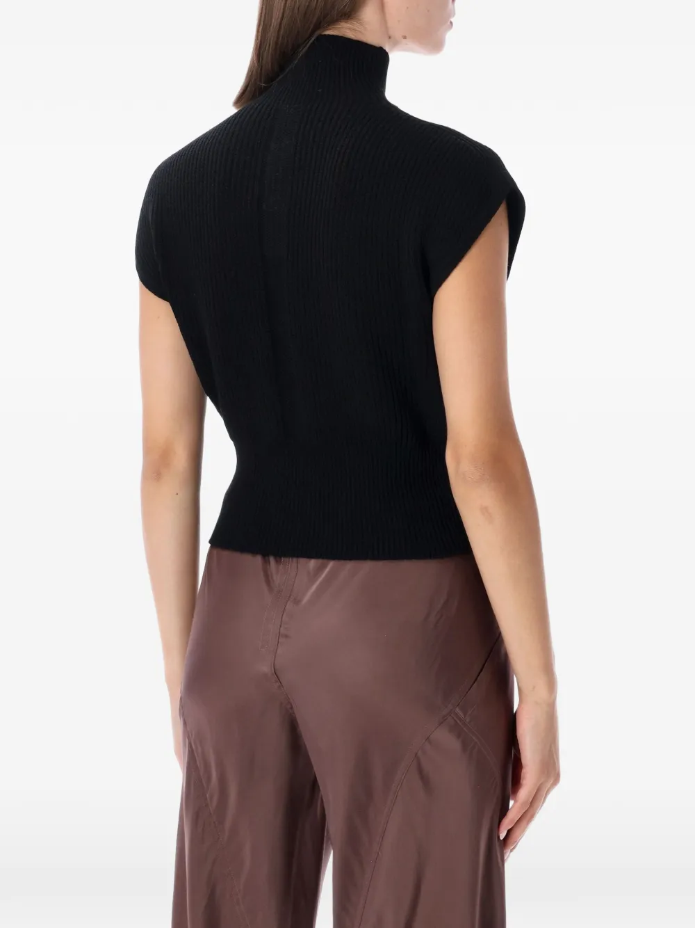 Rick Owens Ribgebreide trui Zwart