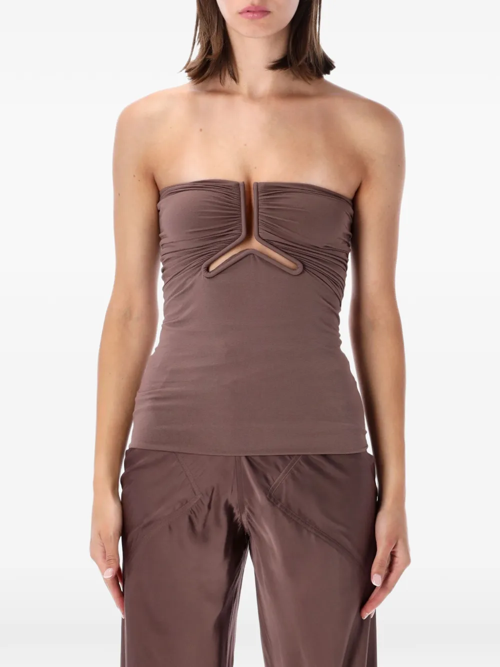 Rick Owens Alannah prong bustier - Marrone