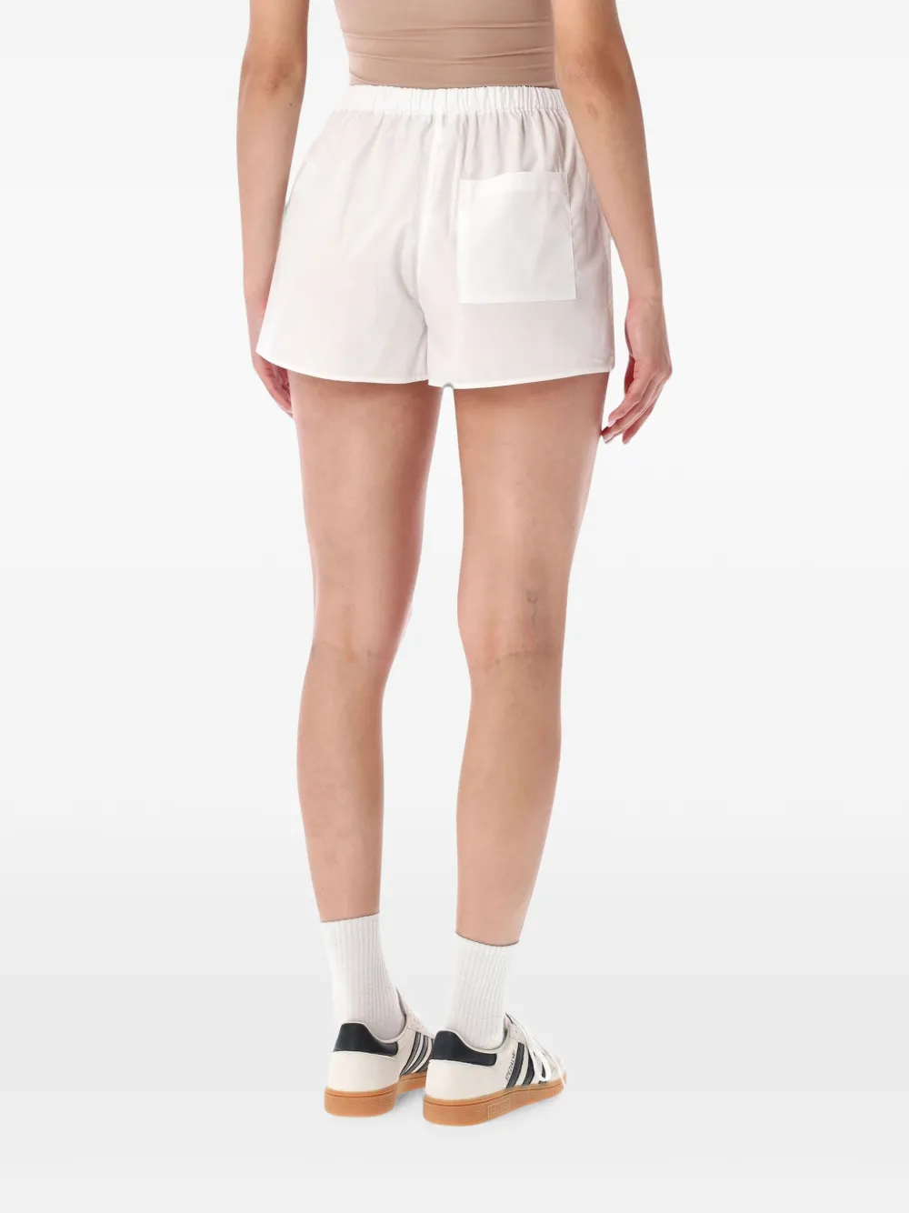 Sporty & Rich Shorts met logopatch Wit
