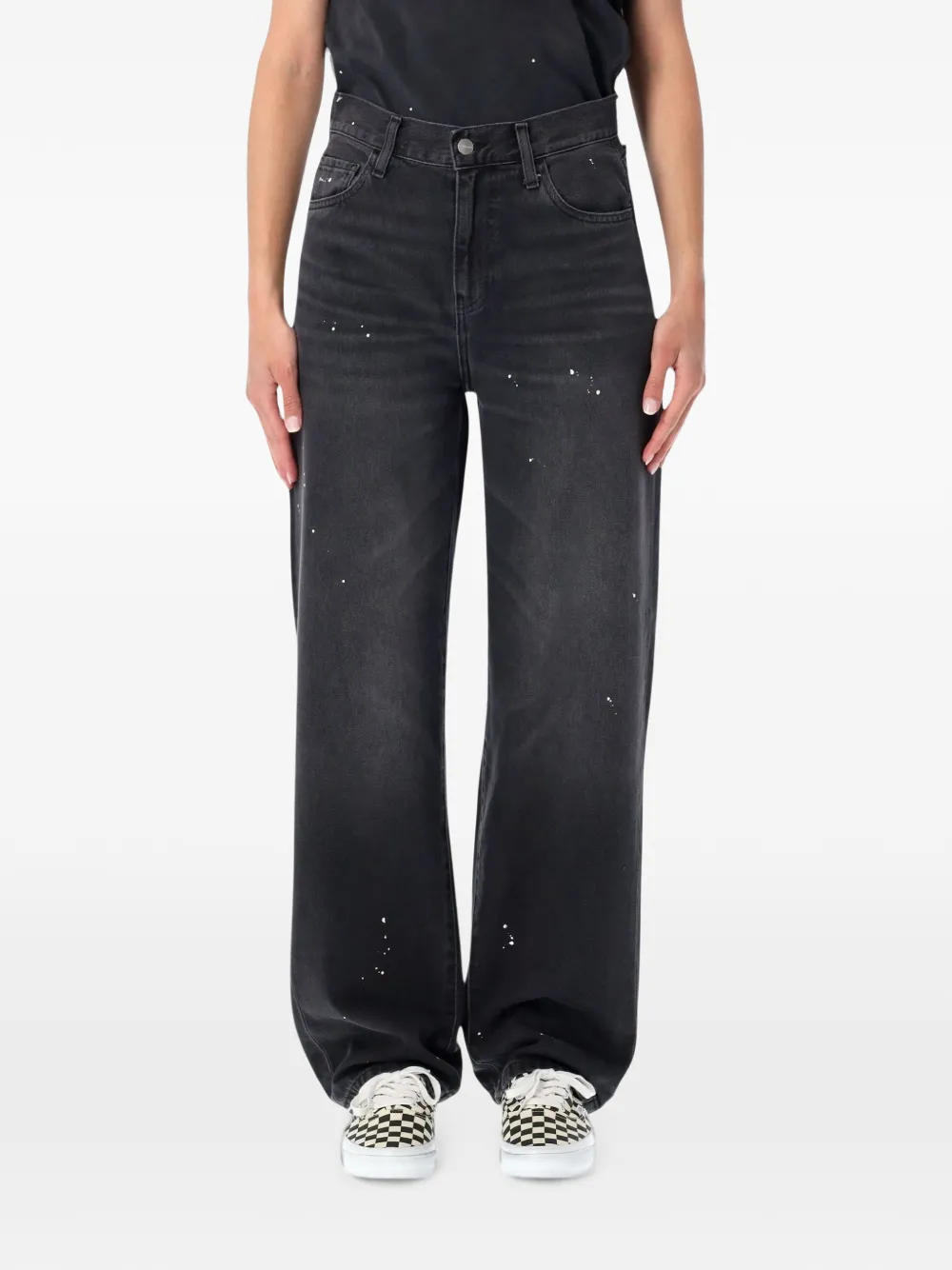 Carhartt WIP Arin paint-splatter straight-leg jeans - Grigio