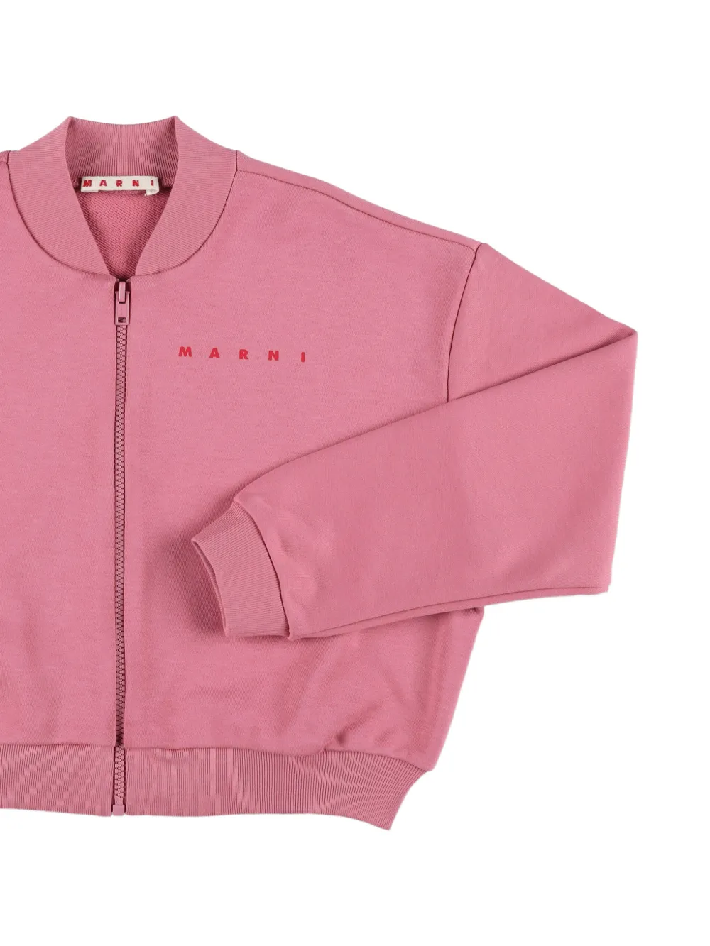 Marni Kids Bomberjack met logoprint Roze