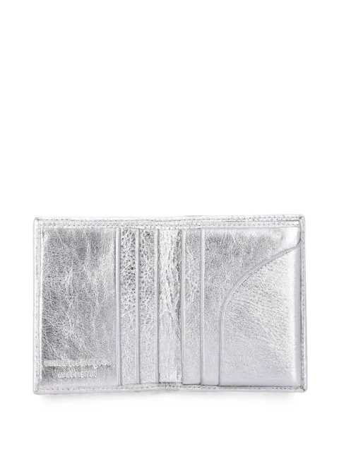 Comme Des Garçons Wallet metallic-effect card holder