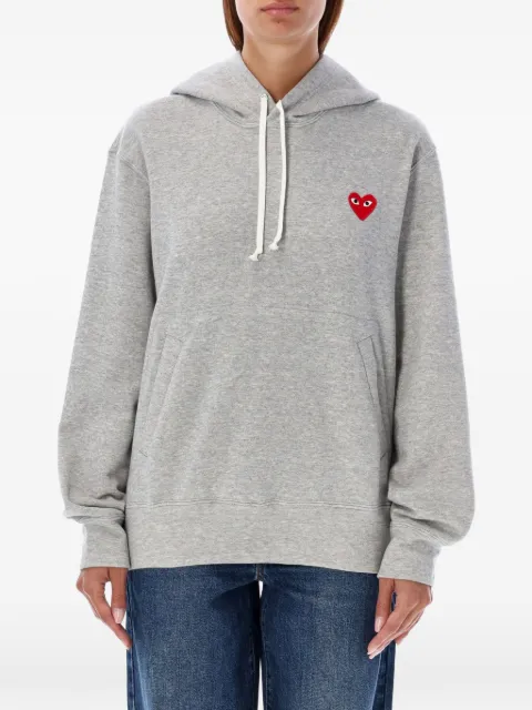 Comme Des Garçons Play heart-patch drawstring hoodie