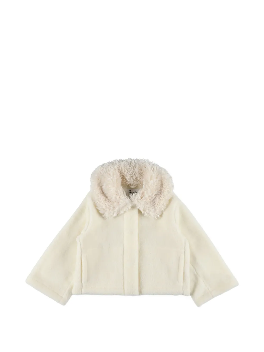 Il Gufo faux-fur collar coat Wit