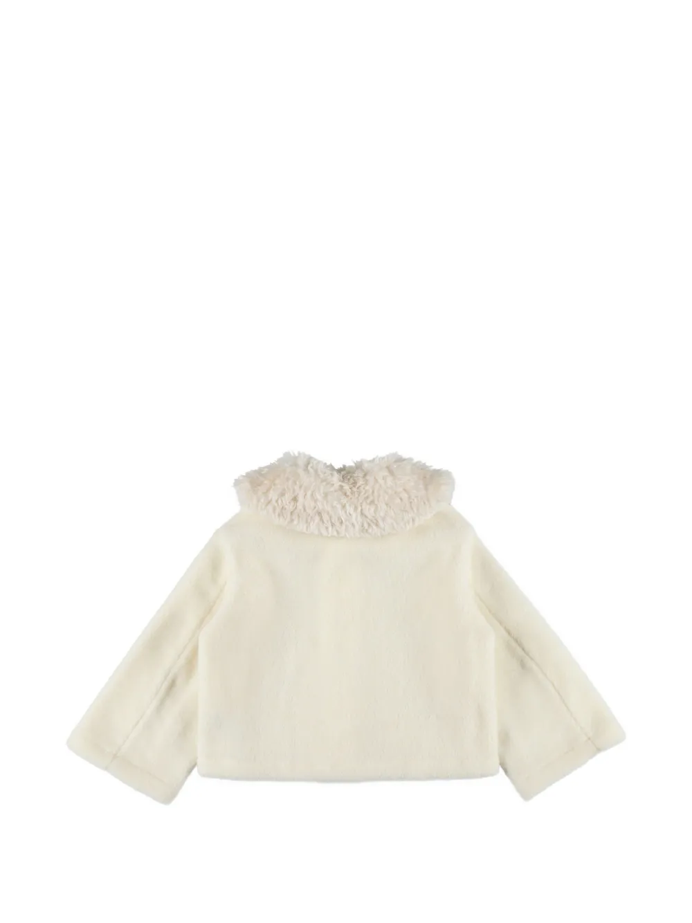 Il Gufo faux-fur collar coat Wit