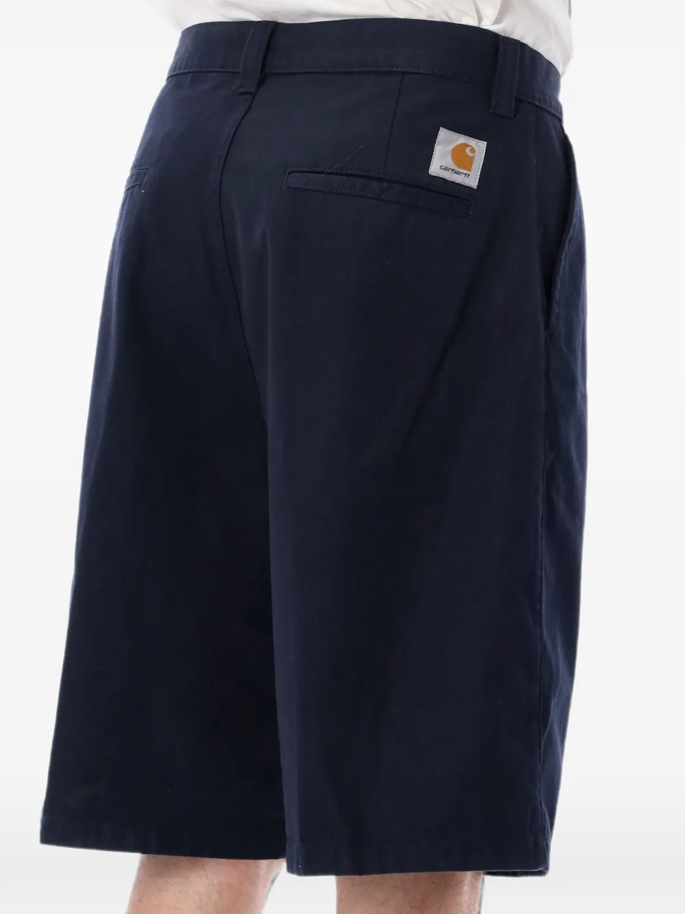 Carhartt WIP Brader shorts met logo-patch Blauw