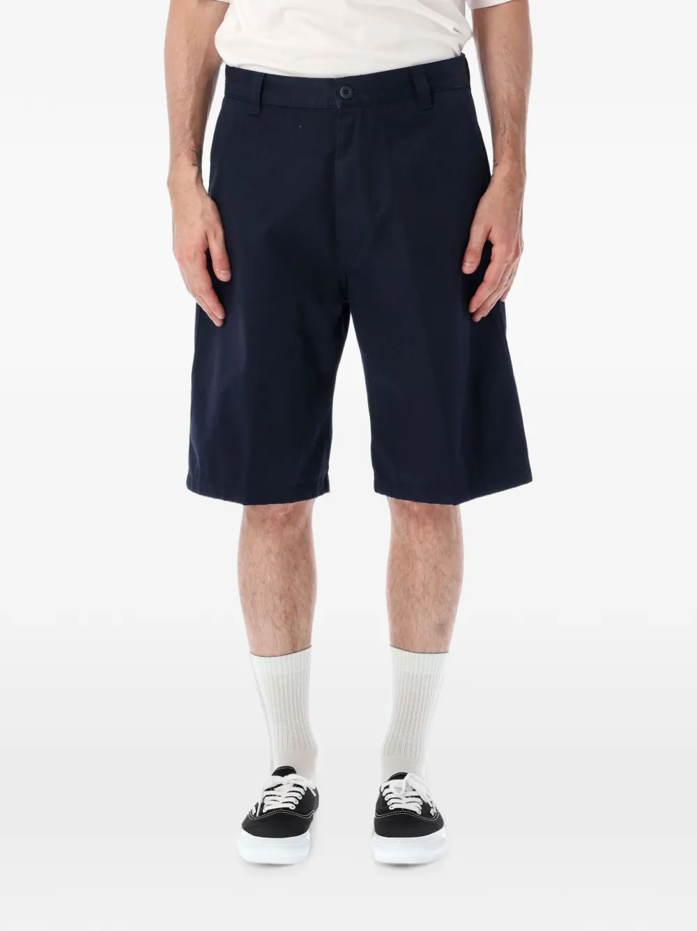 Carhartt WIP Brader logo-patch shorts - Blu