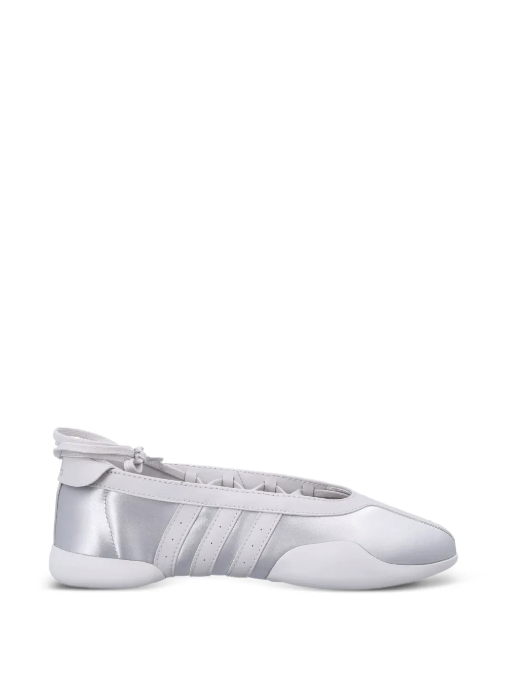 Adidas lace-up metallic sneakerinas Zilver