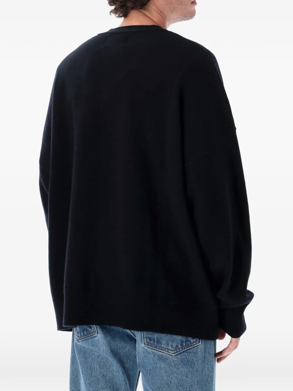 extreme cashmere Simo oversized cardigan Zwart