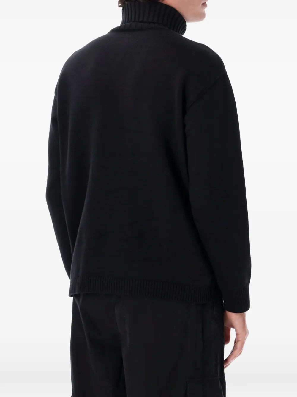 Stone Island 5100038 winterkatoenen_S.I. Ghost trui Zwart